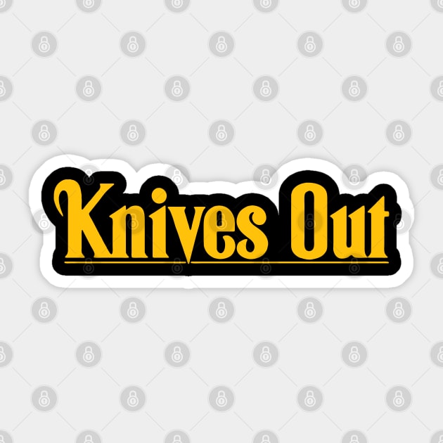 Knives Outs Sticker by Nimazka-kun